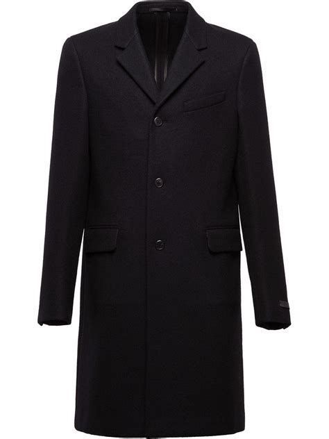 prada overcoat mens